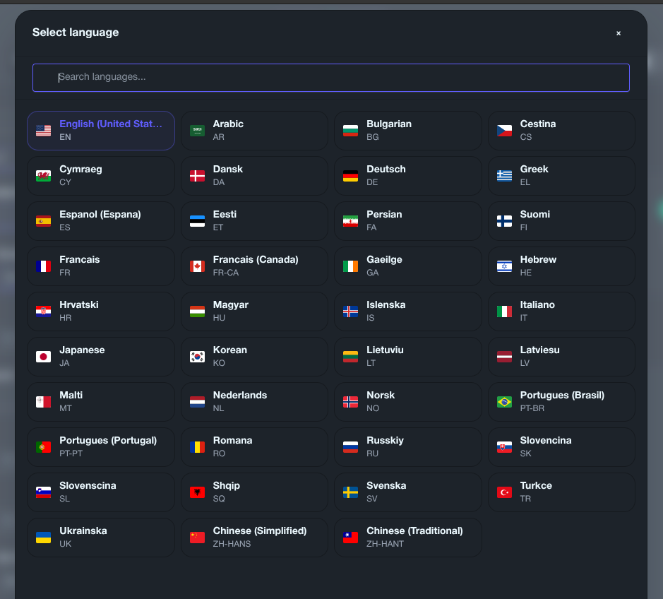 List of languages